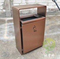 室內(nèi)新樓盤電梯口方形不銹鋼果皮箱